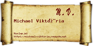 Michael Viktória névjegykártya