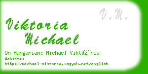 viktoria michael business card